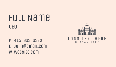 Mosque Islamic Landmark Business Card Image Preview