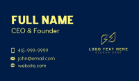 Lightning Bolt Charge Business Card Image Preview