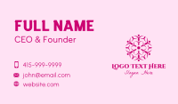 Pink Flower Spa Business Card Preview