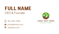 Round Natural Plant Business Card Image Preview