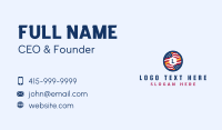 Veteran American Flag Business Card Preview