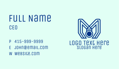 Modern Blue Medal Business Card Image Preview
