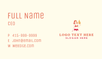 Bikini Leaf Fashion Business Card Image Preview