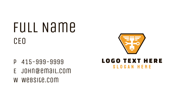 Piston Wrench Repair Business Card Design Image Preview