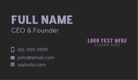 Medevial Gothic Wordmark Business Card Image Preview