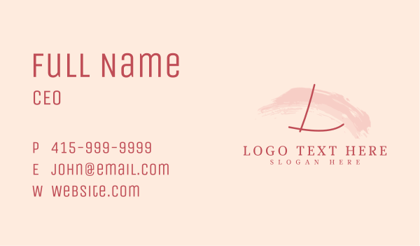 Classy Cosmetic Spa Lettermark Business Card Design Image Preview