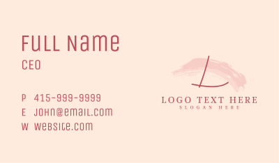 Classy Cosmetic Spa Lettermark Business Card Image Preview