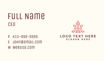 Lotus Yoga Nature Business Card Image Preview