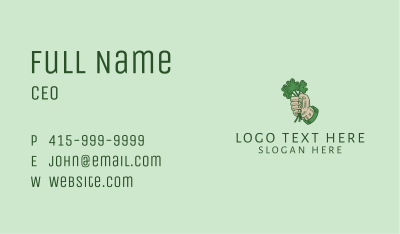 Lucky Irish Shamrock Hand Business Card Image Preview