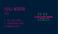 Minimal Technology Lettermark Business Card Image Preview