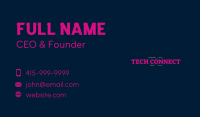 Minimal Technology Lettermark Business Card Image Preview