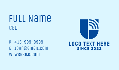 Tech Wifi Telecommunication  Business Card