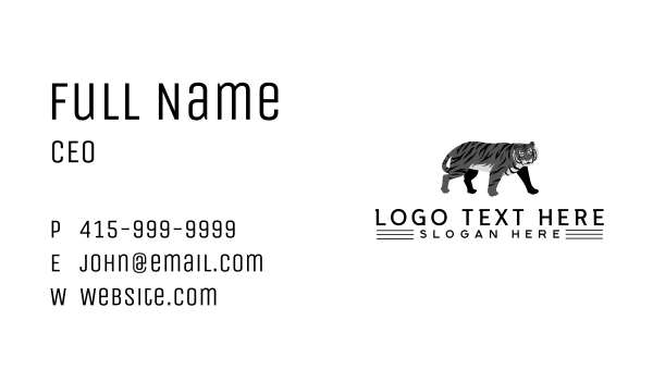 Tiger Beast Animal Business Card Design Image Preview