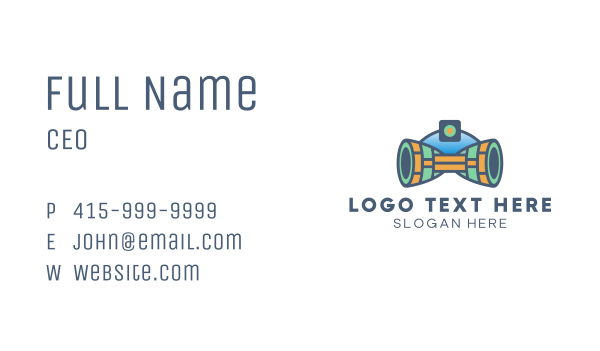 Turbine Robot Gaming Business Card Design Image Preview