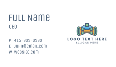 Turbine Robot Gaming Business Card Image Preview