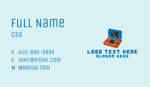 Retro Video Game Console Business Card Design Image Preview