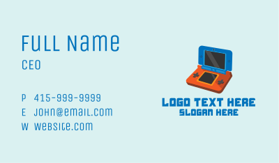 Retro Video Game Console Business Card