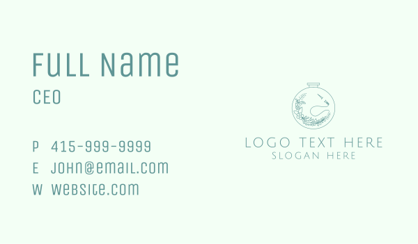 Nature Stitching Fabric Business Card Design Image Preview
