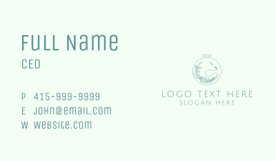 Nature Stitching Fabric Business Card Image Preview