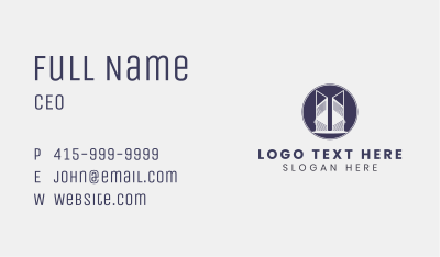 Urban Real Estate Building Business Card Image Preview