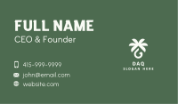 Palm Tree Oil Letter G  Business Card Image Preview