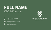 Palm Tree Oil Letter G  Business Card Preview