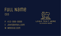 Majestic Gold Lion Business Card Image Preview