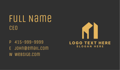 Gold Realty Building Business Card Image Preview