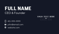 Elegant Apparel Wordmark Business Card Image Preview