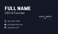 Elegant Apparel Wordmark Business Card Image Preview