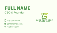 Tech Startup Letter G Business Card Image Preview