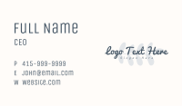 Floral Script Brand Business Card Image Preview
