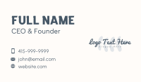 Floral Script Brand Business Card Image Preview