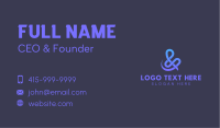 Gradient Knot Ampersand Business Card Image Preview