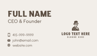 Tuxedo Gentleman Fashion Business Card Design