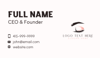 Eyebrow Makeup Eyelashes Business Card Preview