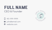 Watercolor Brush Lettermark Business Card Image Preview