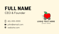 Apple Fruit Grocery Cart Business Card Image Preview