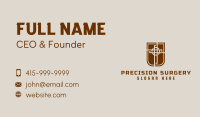 Shield Cross Religion Business Card Image Preview
