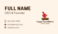 Butcher Knife Meat Business Card Image Preview