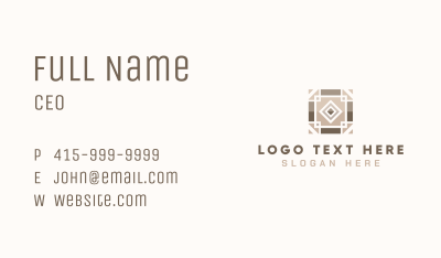 Floor Tiling Pattern Business Card Image Preview