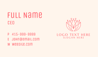 Lotus Flower Petals Business Card Image Preview