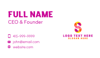 Colorful Business Letter S Business Card Image Preview