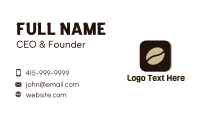 Coffee App Business Card Image Preview