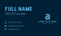 Logistics Arrow Letter A  Business Card Preview