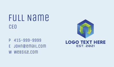 Digital Cube Courier  Business Card Image Preview