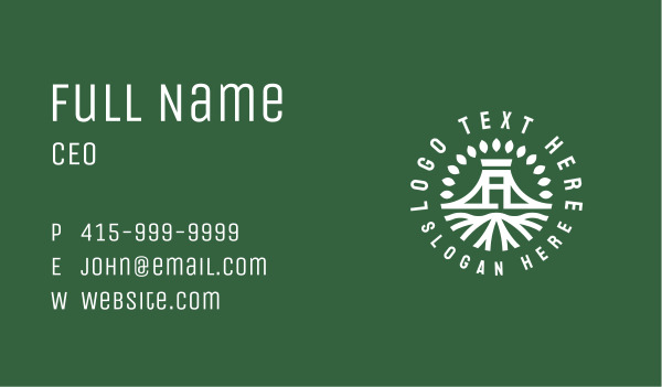 Tree Forest Nature Park Business Card Design Image Preview