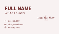 Luxury Feminine Letter  Business Card Design