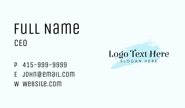 Fashion Boutique Wordmark Business Card Design Image Preview