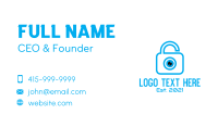 Eye Security Lock  Business Card Image Preview